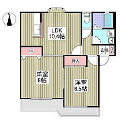 フェニックス3 2LDKの間取図画像