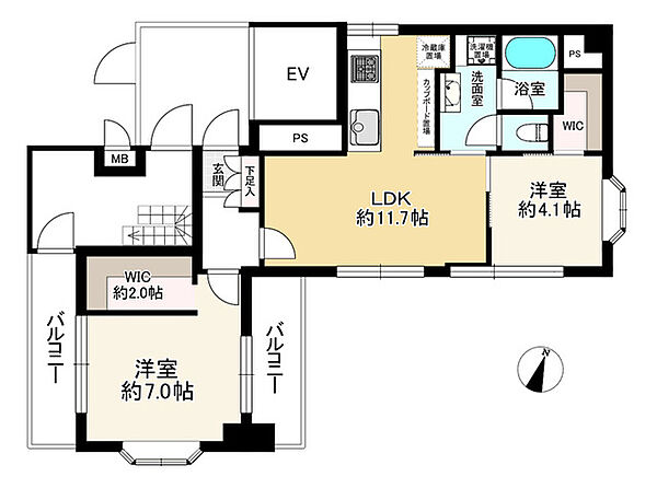 間取りを拡大表示