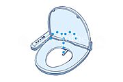 温かくてほっとする便座。水温でやさしく洗うことができるので、いつも清潔。トイレットペーパーの使いすぎを防ぐこともできます。