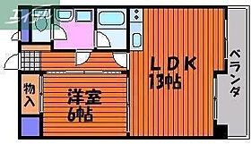 岡山県岡山市北区奥田2丁目（賃貸マンション1LDK・4階・45.47㎡） その2