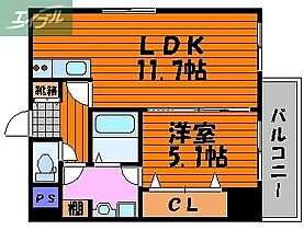 岡山県岡山市北区神田町1丁目（賃貸マンション1LDK・2階・40.08㎡） その2