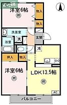 岡山県岡山市北区野田4丁目（賃貸アパート2LDK・2階・56.20㎡） その2