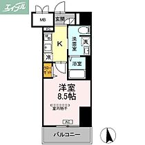 岡山県岡山市北区大学町（賃貸マンション1K・6階・28.24㎡） その2