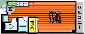 岡山県岡山市北区西古松（賃貸マンション1R・3階・25.92㎡） その2