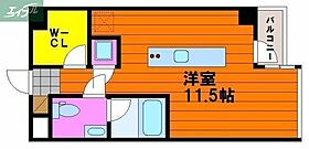 岡山県岡山市北区岡南町2丁目（賃貸マンション1R・4階・28.00㎡） その2