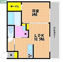 岡山県岡山市南区西市（賃貸アパート1LDK・2階・40.00㎡） その2