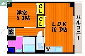 岡山県岡山市南区新保（賃貸マンション1LDK・5階・38.94㎡） その2