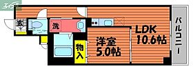 岡山県岡山市北区西古松（賃貸マンション1LDK・5階・40.72㎡） その2