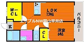 岡山県岡山市南区豊成2丁目（賃貸マンション1LDK・4階・50.00㎡） その2