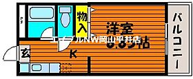 岡山県岡山市中区長岡（賃貸マンション1K・4階・24.00㎡） その2