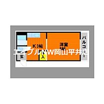 岡山県岡山市北区青江3丁目（賃貸マンション1R・2階・19.00㎡） その2