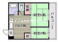 直原マンション3階3.8万円