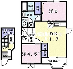 JR宇野線 備前田井駅 7.1km 2階/-