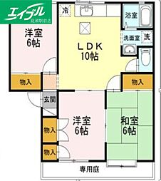 ドミトリー・サヴァーブA 3LDKの間取図画像