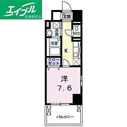 ケイマイティ2 1Kの間取図画像