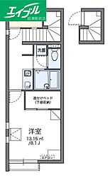 レオネクストT&K 1Kの間取図画像