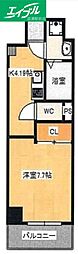 BellacasaSouth 1Kの間取図画像