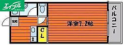 リーガ2 1Kの間取図画像