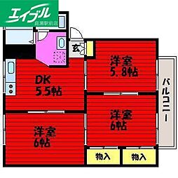 シャンポールききょう B棟 2階