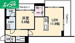 エーデルハオス4 1LDKの間取図画像