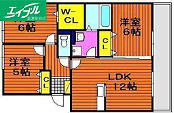 レジーナ 3LDKの間取図画像