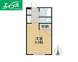 パル1 1Kの間取図画像