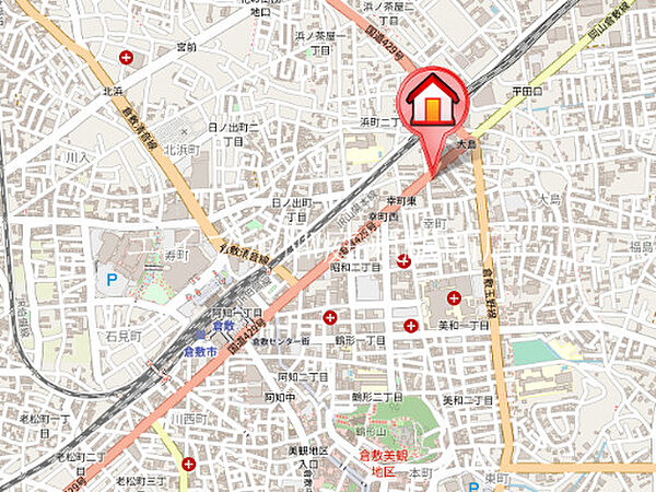 ライオンズマンション倉敷幸町 ｜岡山県倉敷市幸町(賃貸マンション3LDK・12階・58.91㎡)の写真 その4