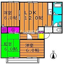 サンビレッジブライト　Ｂ棟  ｜ 岡山県総社市中央3丁目（賃貸アパート3LDK・2階・65.47㎡） その2