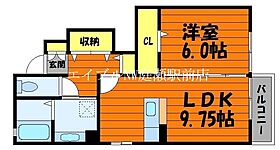 オズ　パディ  ｜ 岡山県倉敷市中庄（賃貸アパート1LDK・1階・43.23㎡） その2