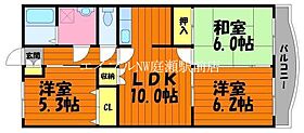 カーサフェリーチェI  ｜ 岡山県総社市中央4丁目（賃貸マンション3LDK・2階・62.27㎡） その2