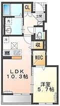 コーポレーヴ高松II  ｜ 岡山県岡山市北区高松280-7（賃貸アパート1LDK・1階・43.20㎡） その2