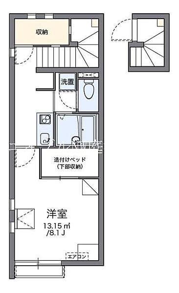 レオネクストＴ＆Ｋ ｜岡山県岡山市北区今保(賃貸アパート1K・2階・28.02㎡)の写真 その2