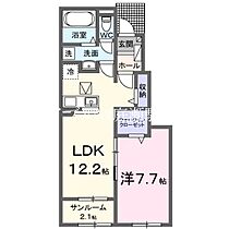 クレール八番館  ｜ 岡山県玉野市槌ケ原（賃貸アパート1LDK・1階・50.14㎡） その2