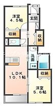 サンフォレスト  ｜ 岡山県玉野市迫間（賃貸アパート2LDK・1階・49.69㎡） その2