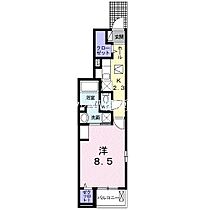 エトワール  ｜ 岡山県倉敷市上富井（賃貸アパート1K・1階・32.25㎡） その2