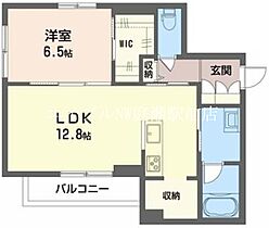 ポ・ワレア  ｜ 岡山県倉敷市鶴形2丁目6-50（賃貸マンション1LDK・3階・51.47㎡） その2