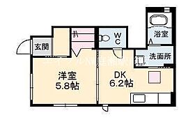 RAINBOW　A棟  ｜ 岡山県倉敷市四十瀬（賃貸アパート1DK・1階・30.26㎡） その2