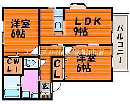 クスの木　Ａ棟  ｜ 岡山県岡山市南区妹尾（賃貸アパート2LDK・1階・51.04㎡） その2