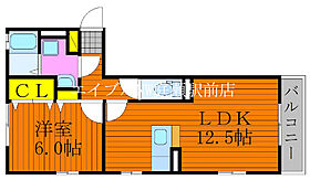 プレミール　Ｂ棟  ｜ 岡山県岡山市北区花尻みどり町（賃貸アパート1LDK・2階・43.69㎡） その2