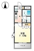 アクアビュー  ｜ 岡山県倉敷市上東（賃貸アパート1K・1階・24.75㎡） その2