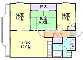 ニューマリッチ有楽I  ｜ 岡山県倉敷市白楽町（賃貸マンション3LDK・2階・64.30㎡） その2