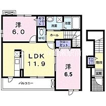 ベル・コリーヌ　Ｂ  ｜ 岡山県総社市地頭片山（賃貸アパート2LDK・2階・60.33㎡） その2