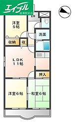 グランデパティオ参番館 3LDKの間取図画像