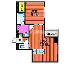 アーバン富田町  ｜ 岡山県岡山市北区富田町2丁目（賃貸マンション1LDK・4階・40.00㎡） その2