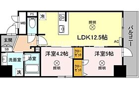 Phoenix  ｜ 岡山県岡山市北区表町2丁目（賃貸マンション2LDK・9階・50.55㎡） その2