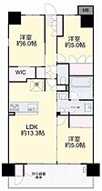 ブランシエラ岡山  ｜ 岡山県岡山市北区錦町（賃貸マンション3LDK・3階・66.90㎡） その2