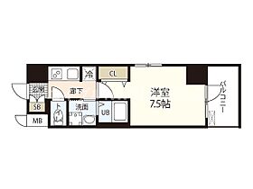 S-RESIDENCE表町  ｜ 岡山県岡山市北区表町3丁目（賃貸マンション1K・6階・24.35㎡） その2