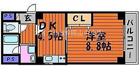 ハートフル医大南  ｜ 岡山県岡山市北区東古松1丁目（賃貸マンション1DK・4階・34.90㎡） その2