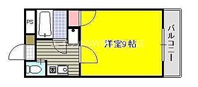 清輝21  ｜ 岡山県岡山市北区清輝橋2丁目（賃貸マンション1K・2階・26.35㎡） その2