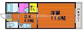 アミティエ  ｜ 岡山県岡山市北区岡町（賃貸アパート1K・2階・36.98㎡） その2